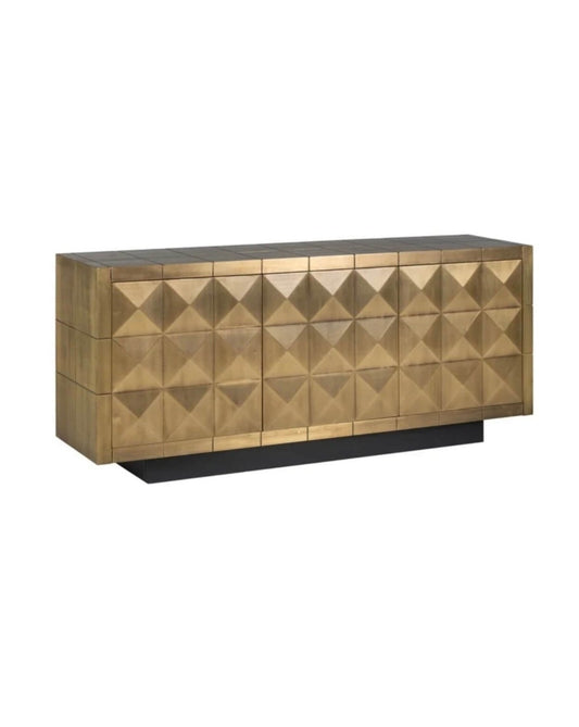 Brushed Gold Finish Sideboard