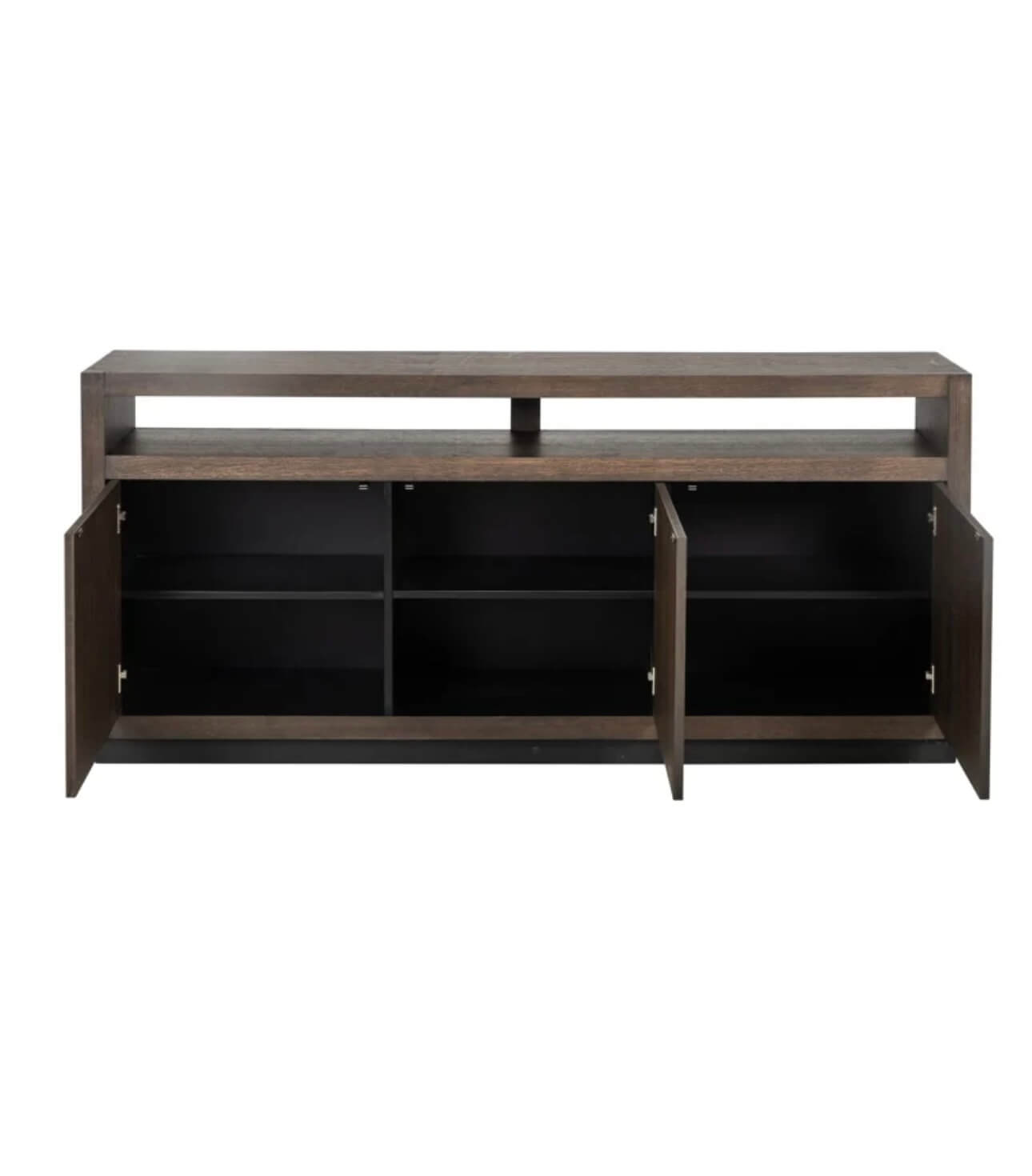 Brown Oak Veneer Sideboard