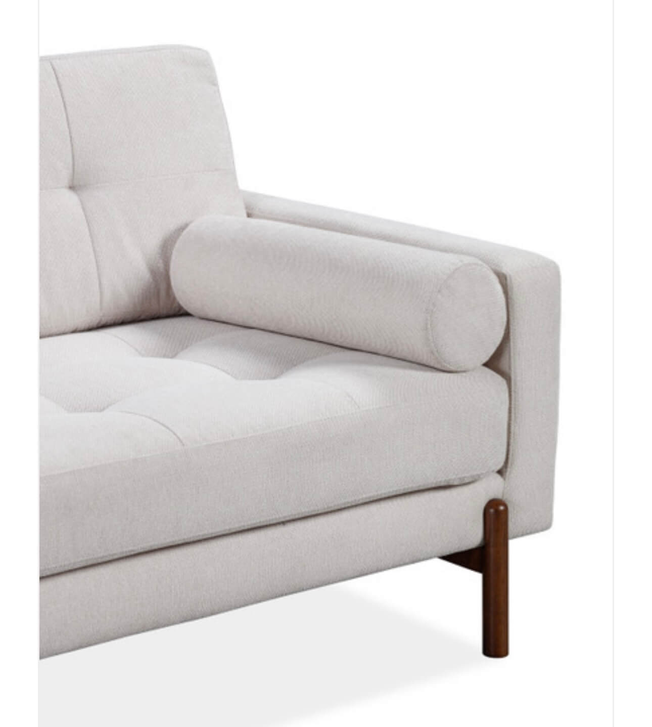Neutral Textured Fabric Sofa