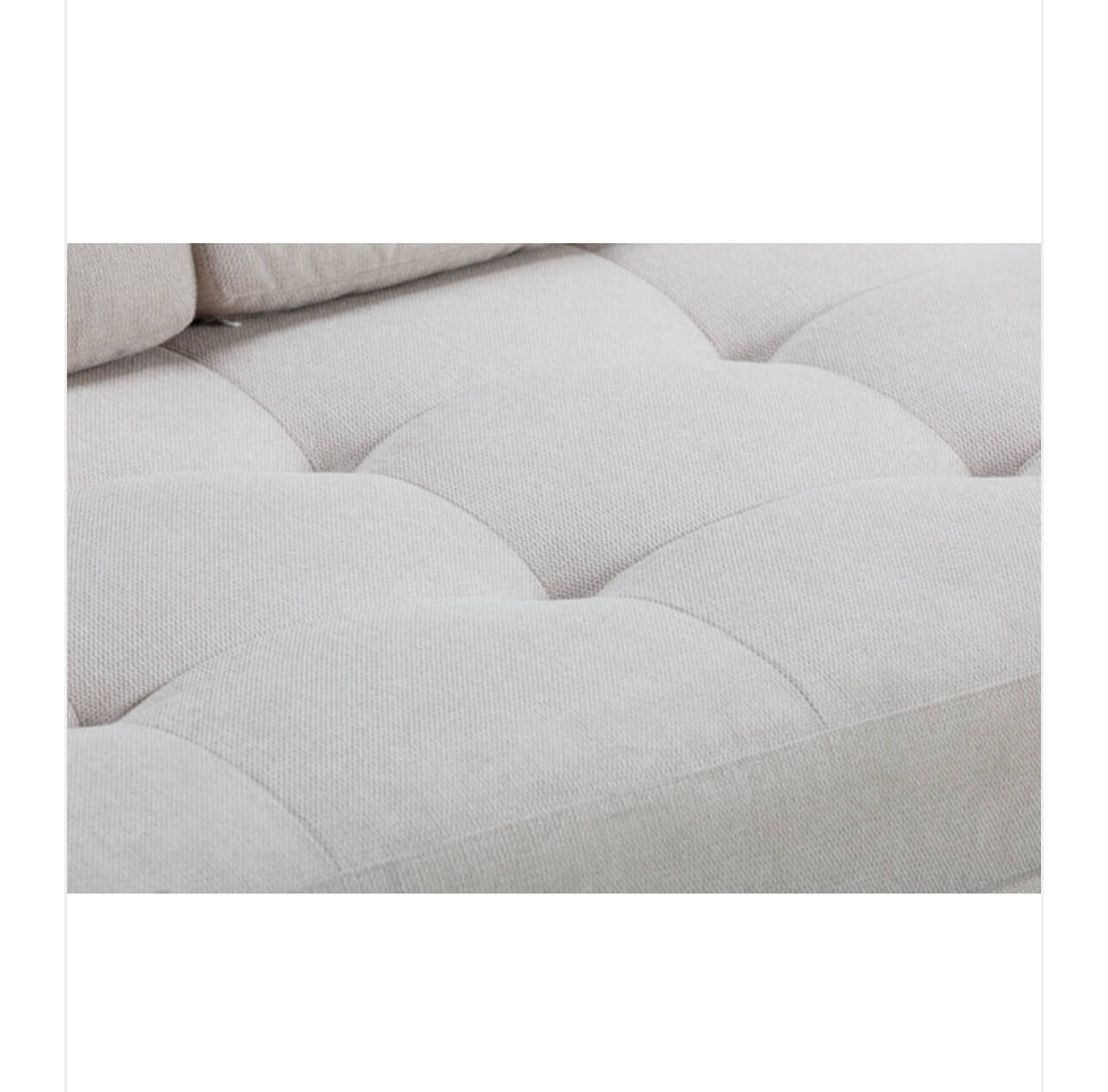 Neutral Textured Fabric Sofa
