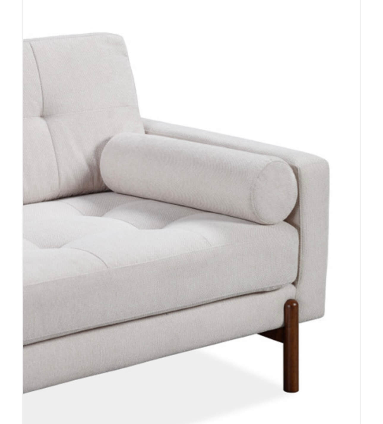 Neutral Textured Fabric Sofa