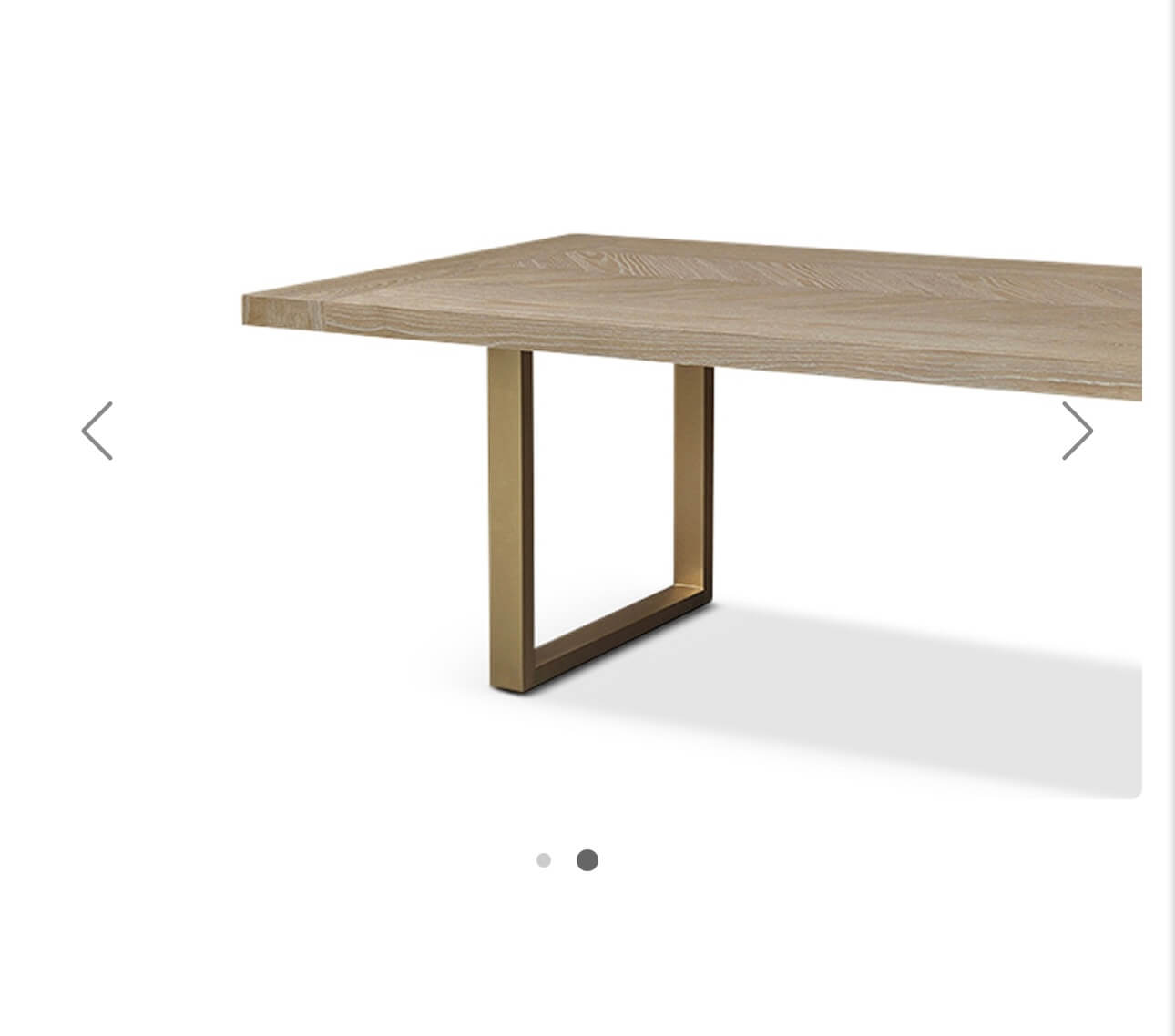 Oak Parquet Style Dining Table