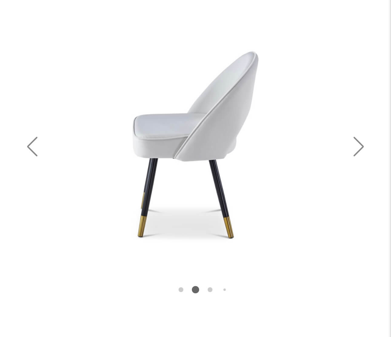 Grey Matte Velvet Dining Chair Set Of 2