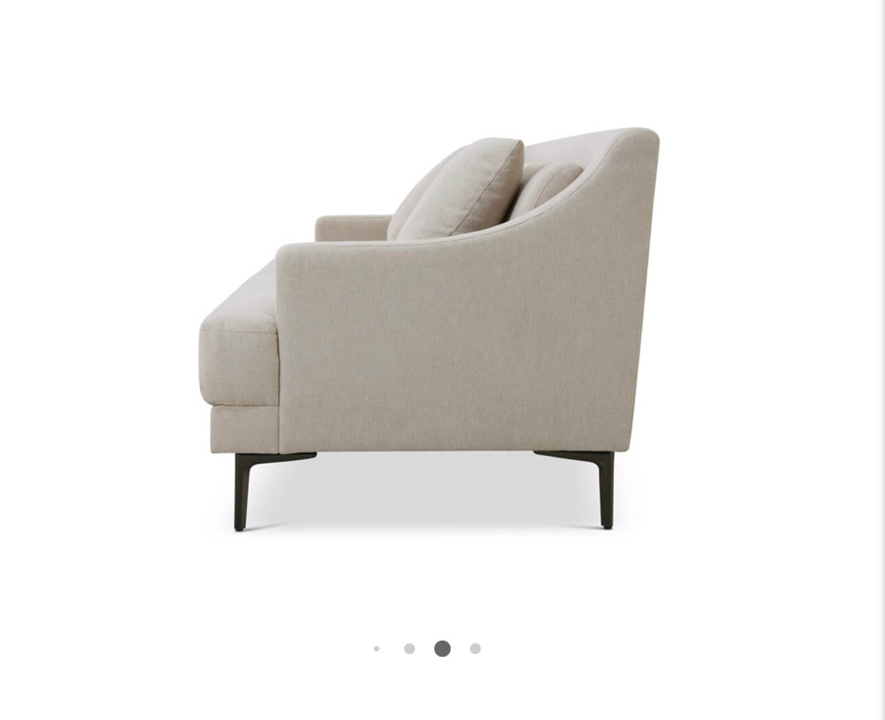 Luxury Soft Cream Fabric Sofa