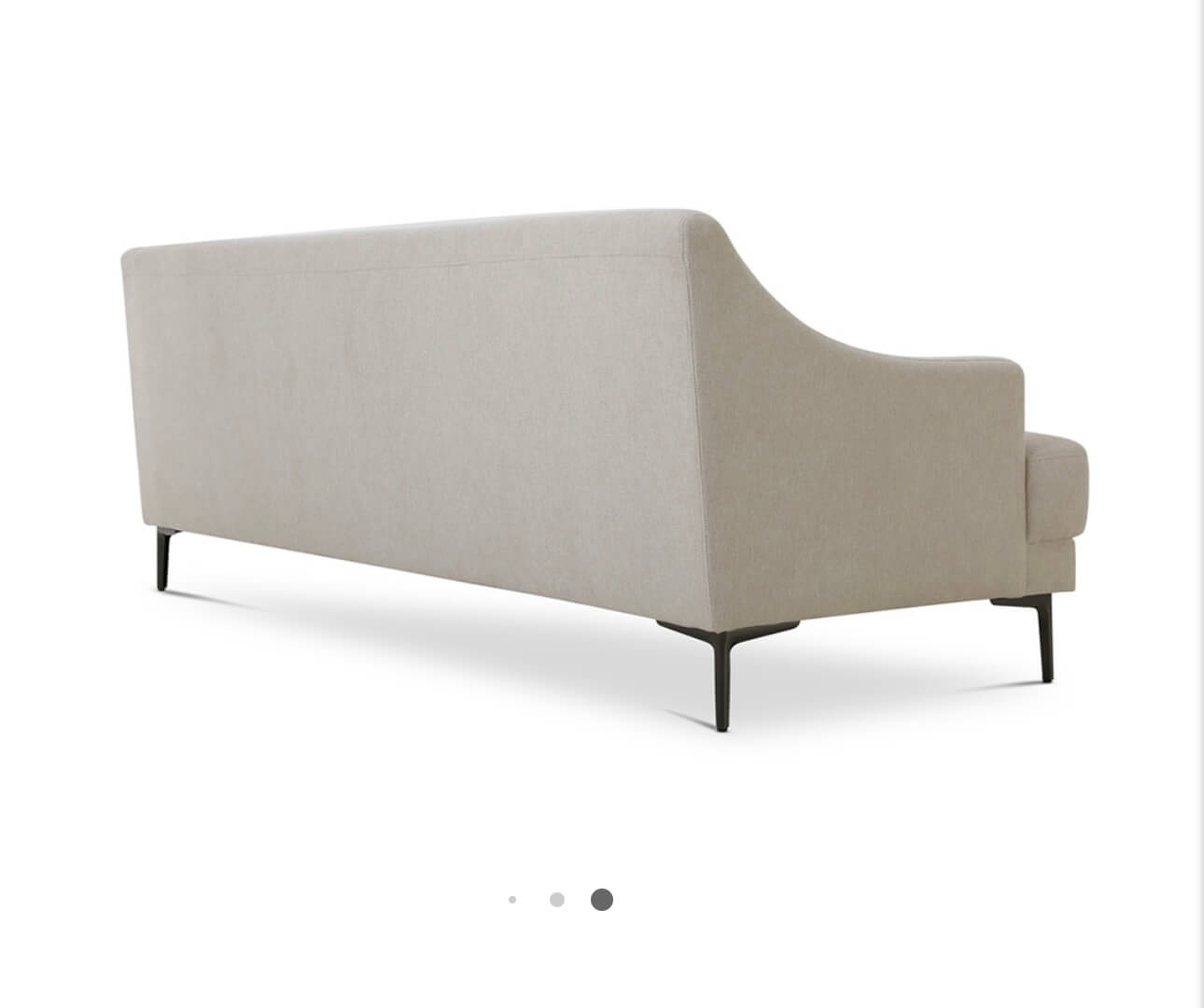 Luxury Soft Cream Fabric Sofa