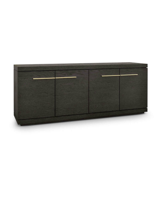 Contemporary Brown Oak Veneered Sideboard