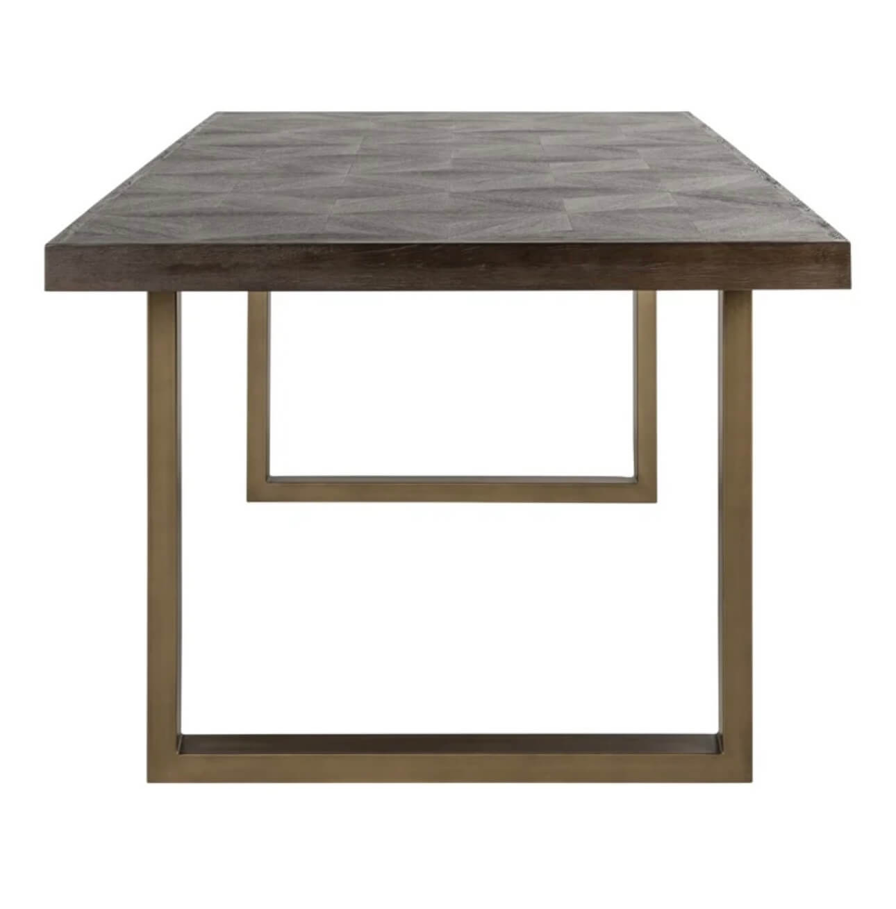 Dark Brown Diamond Top Dining Table