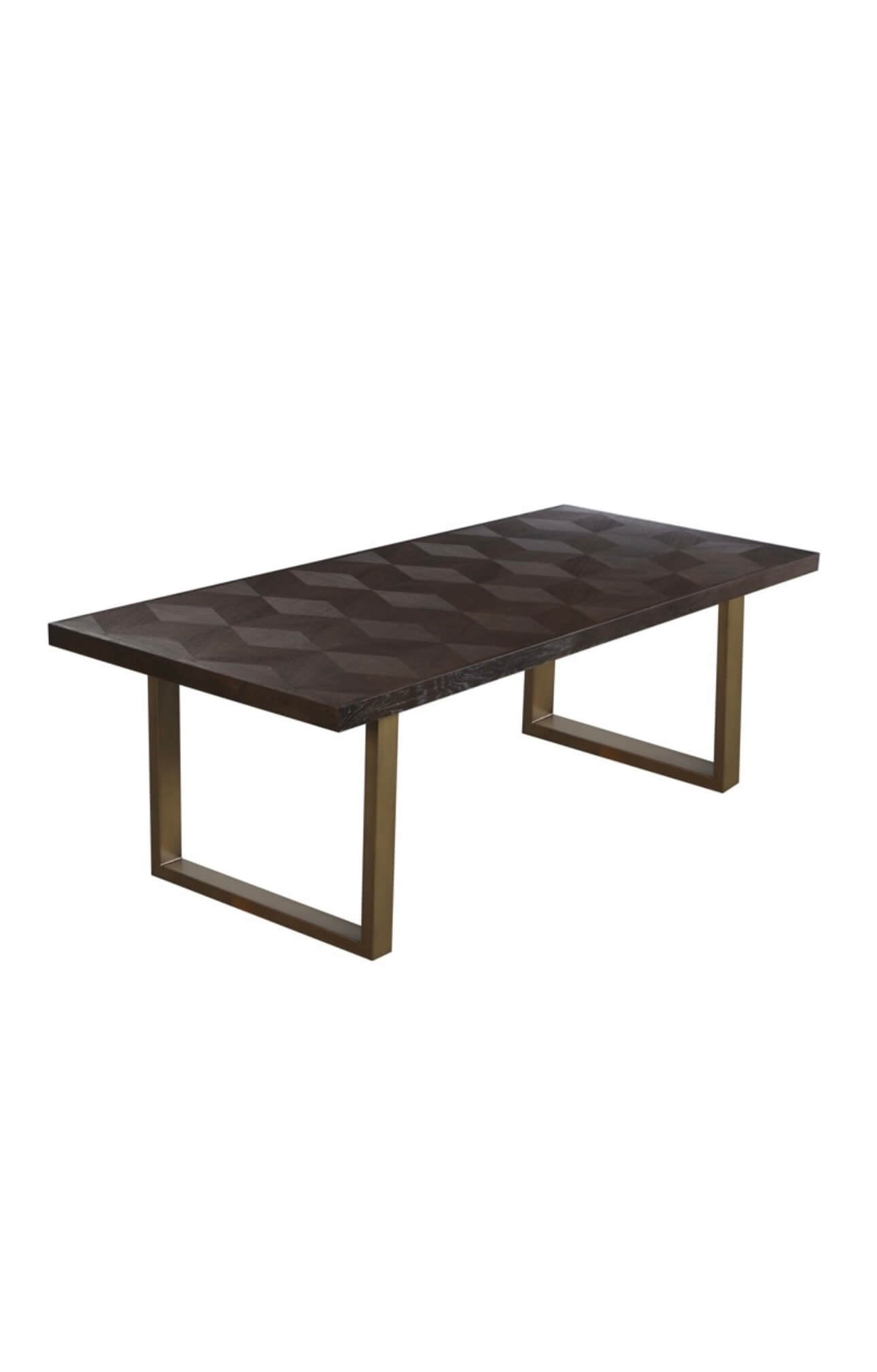 Dark Brown Diamond Top Dining Table