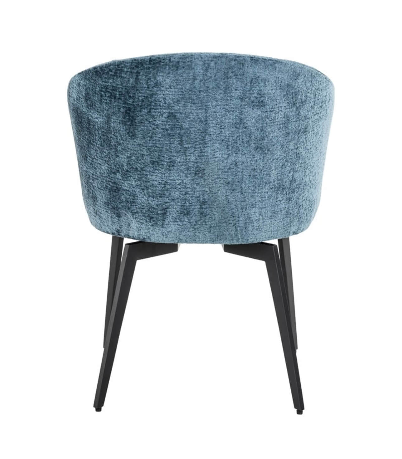 Luxe Blue Chenille Dining chair