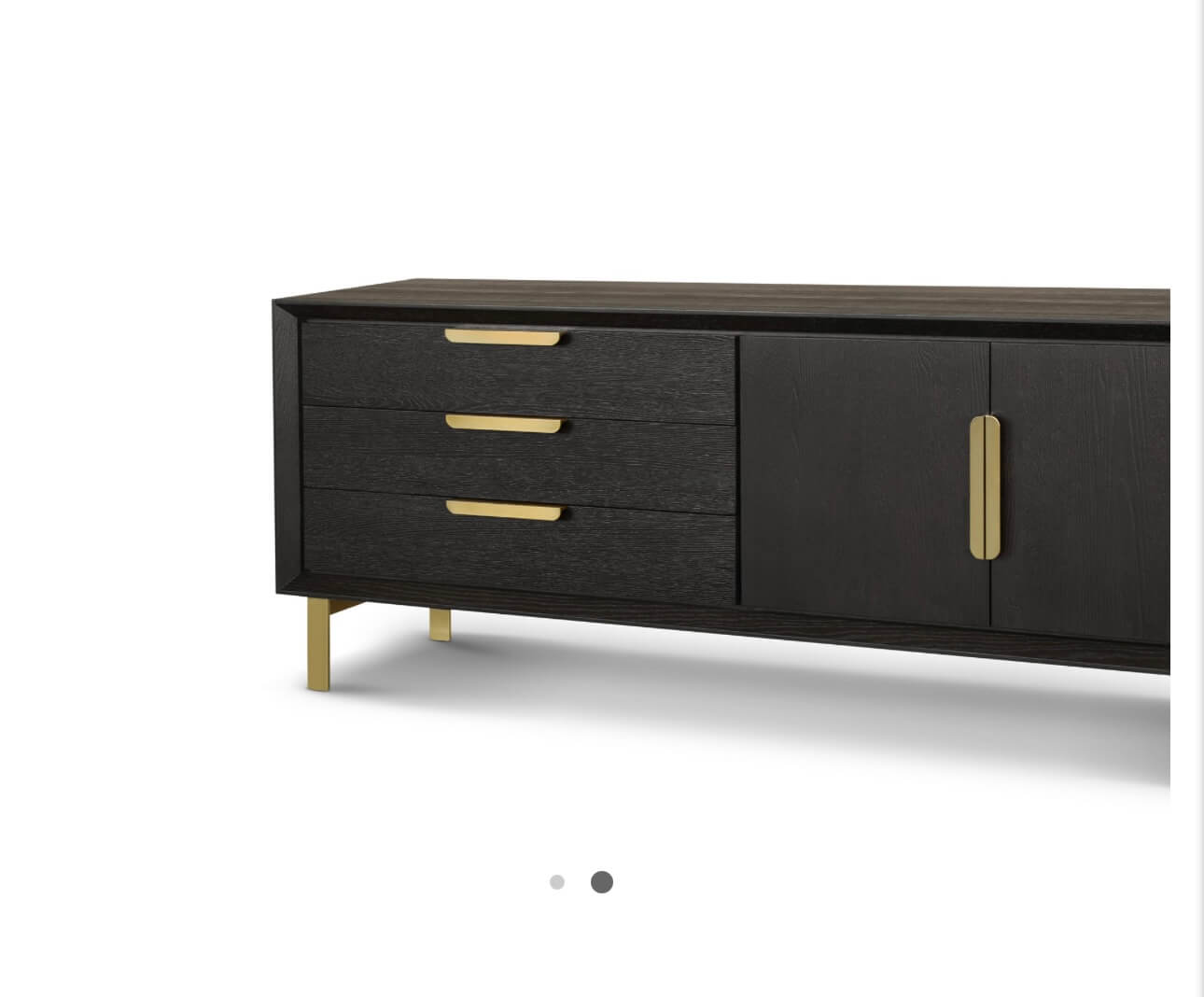 Textured Coffee Oak Veneered Sideboard