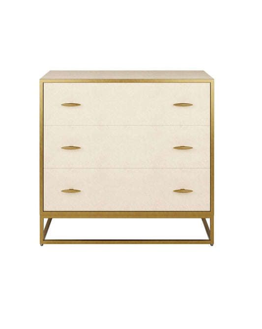Ivory Shagreen Chest Of Drawers