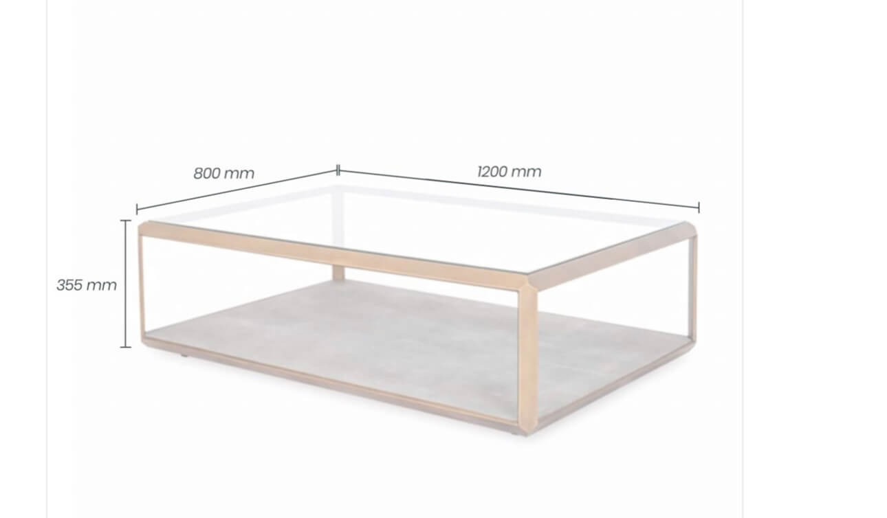 Grey Brass Shagreen Coffee Table