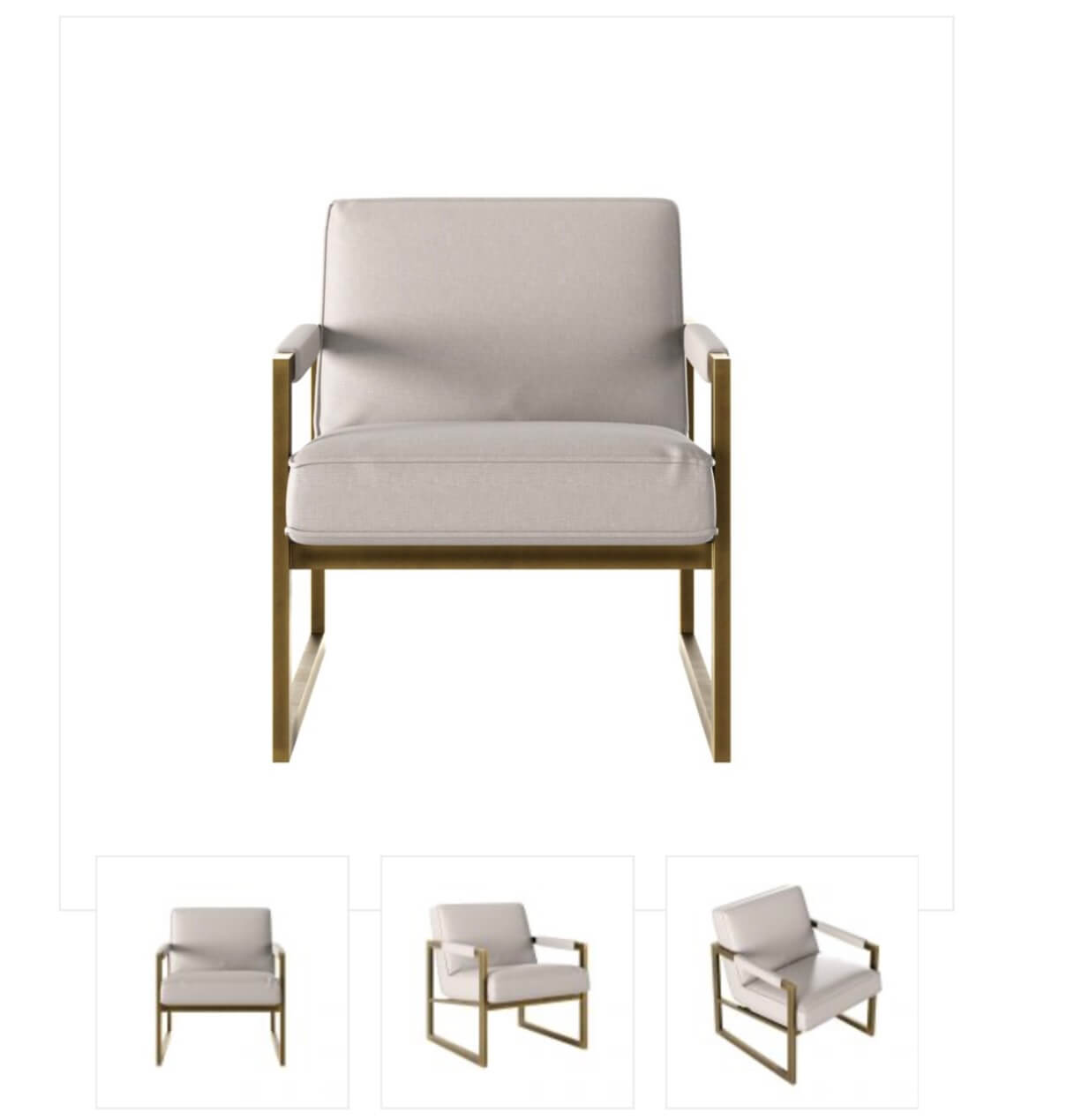 Clay Chenille Occasional Chair