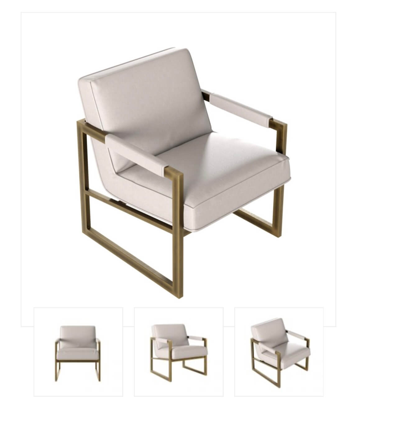 Clay Chenille Occasional Chair