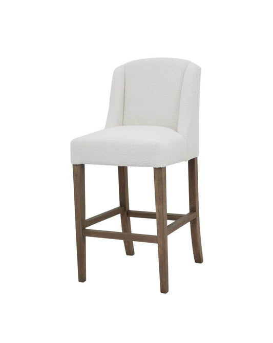 Cream Boucle Barstool