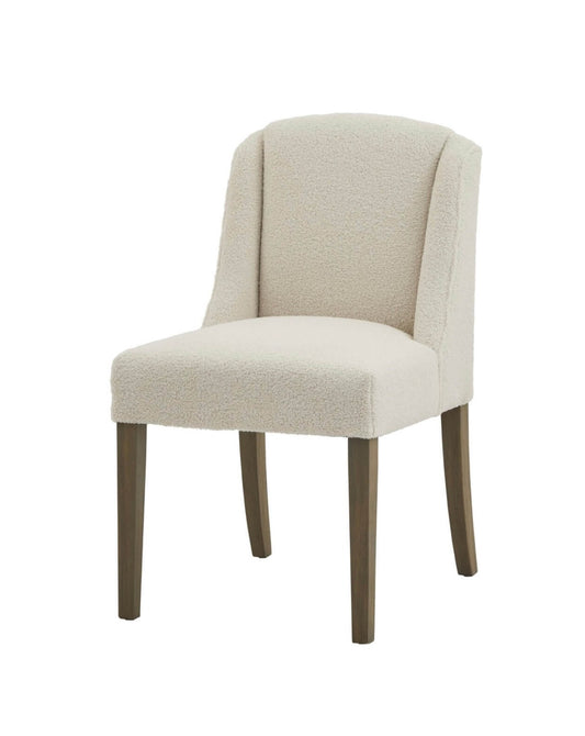 Cream Bouclé Dining Chair
