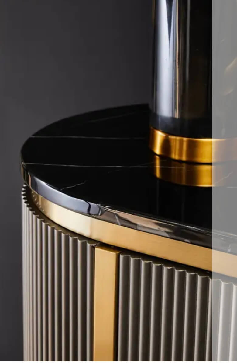 Luxe Gold Metallic Sideboard