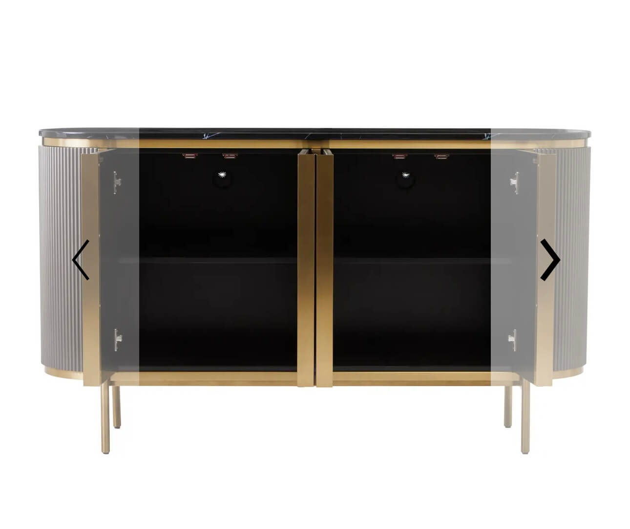 Luxe Gold Metallic Sideboard