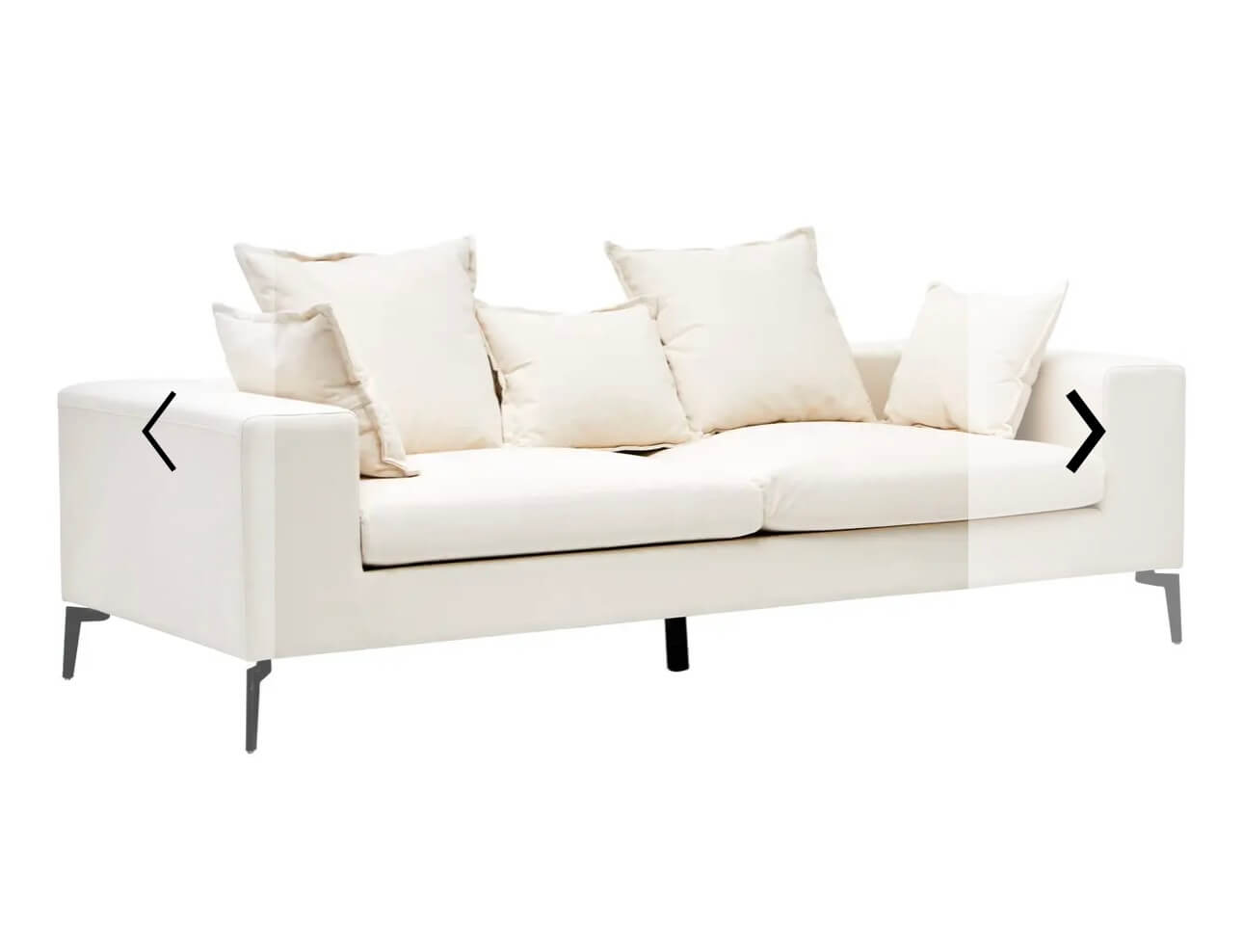 Luxe Cream 2 Seater Sofa