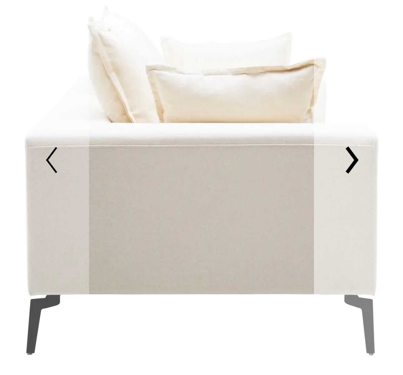 Luxe Cream 2 Seater Sofa