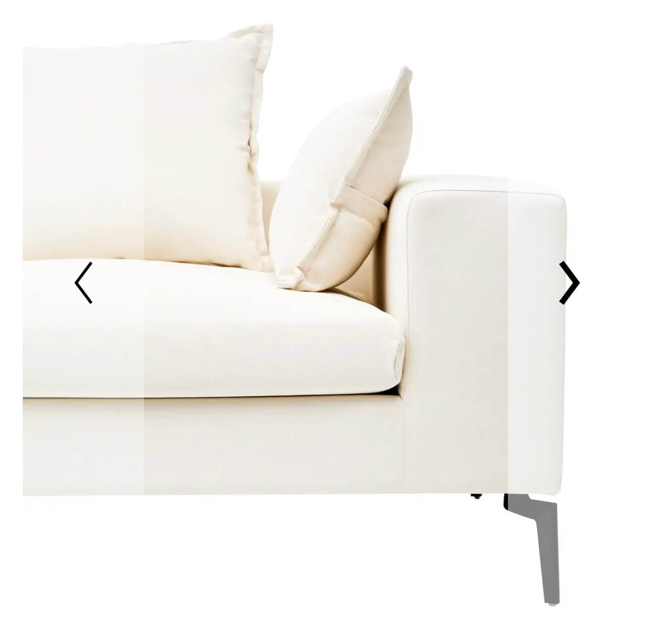 Luxe Cream 2 Seater Sofa