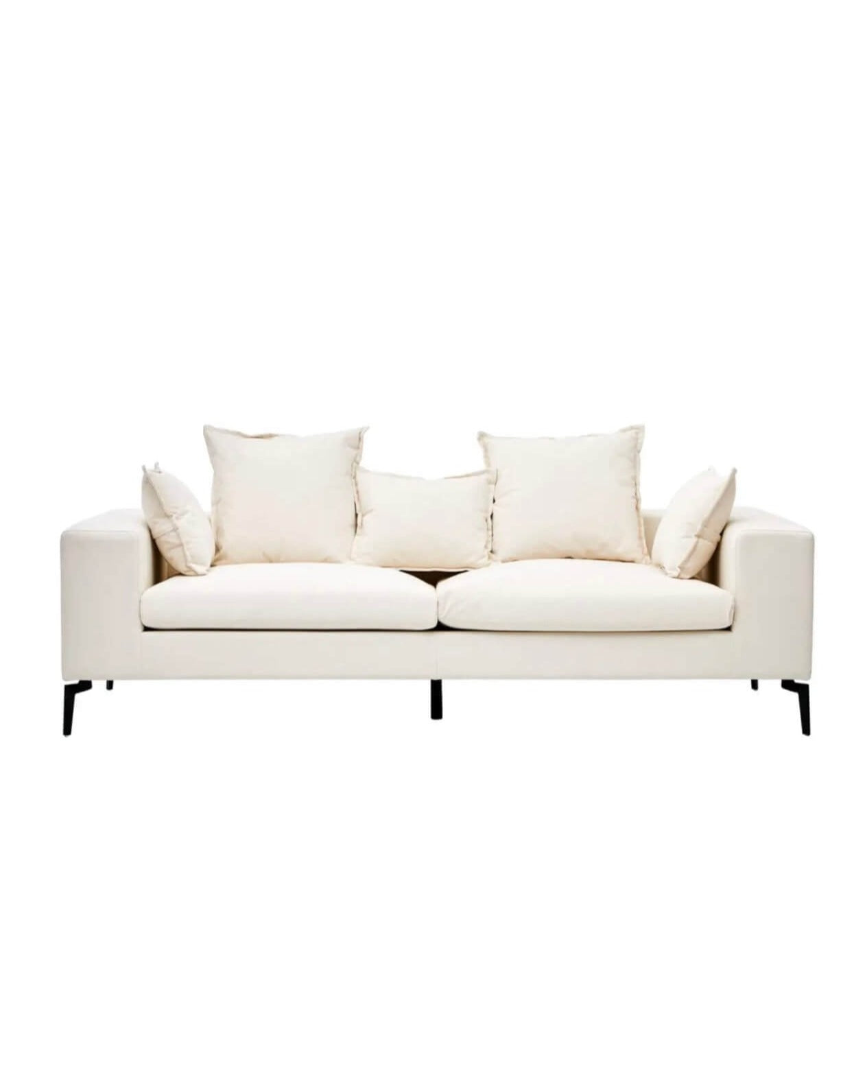 Luxe Cream 2 Seater Sofa