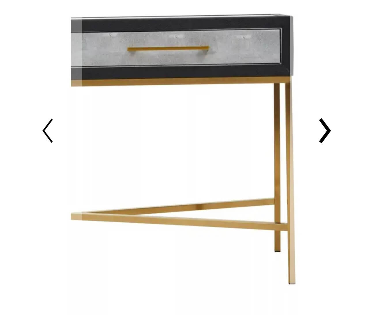 Grey Shagreen Console Table