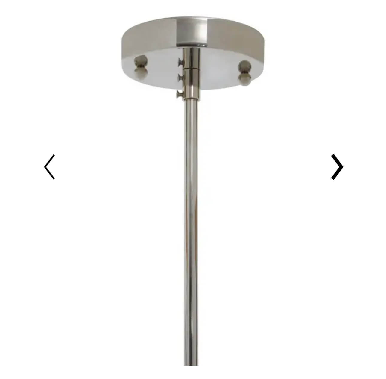 Nickel Fluted Glass Pendant