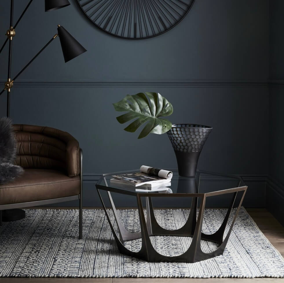 Bronze Finish Coffee Table