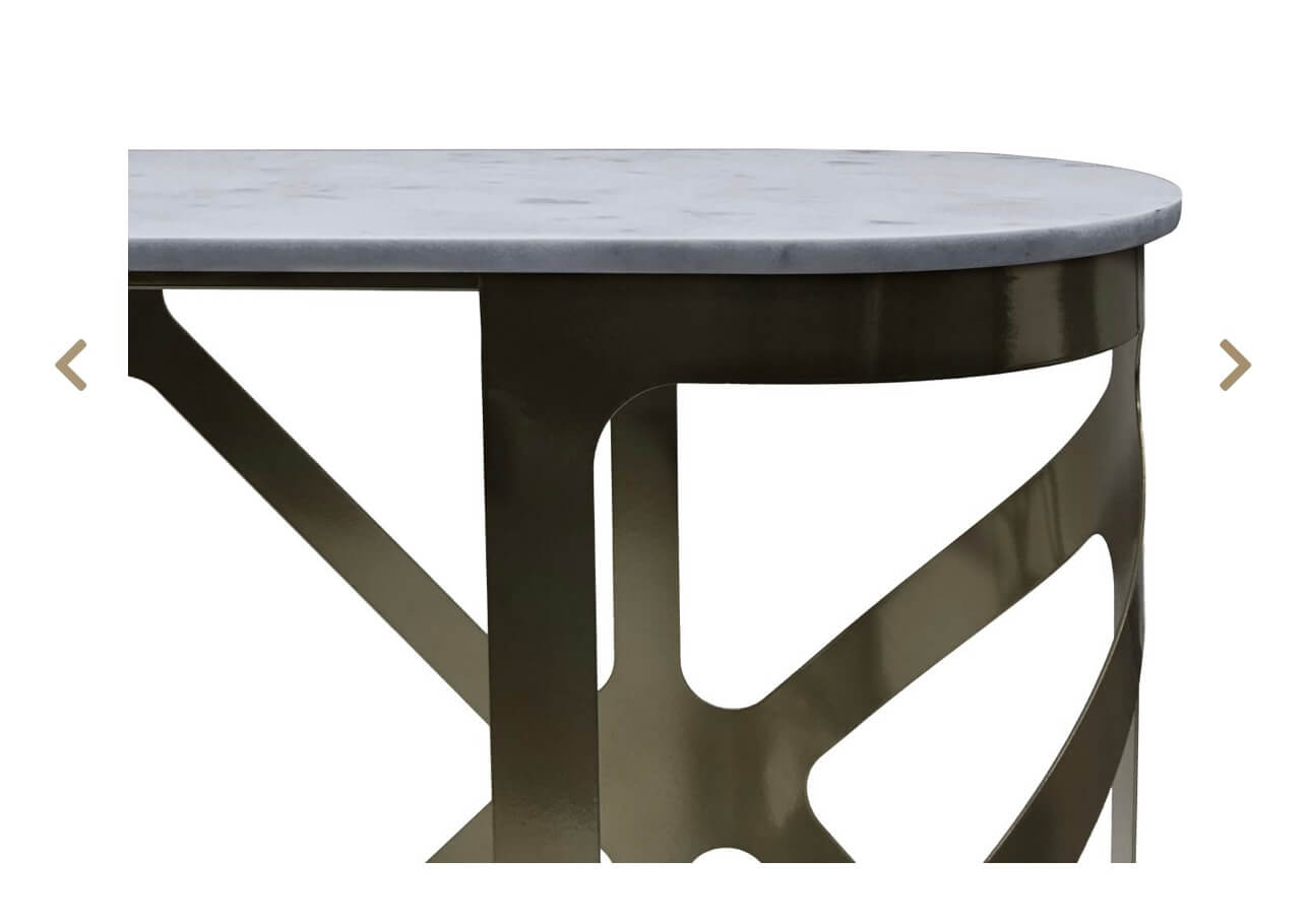 Black Finish Console Table