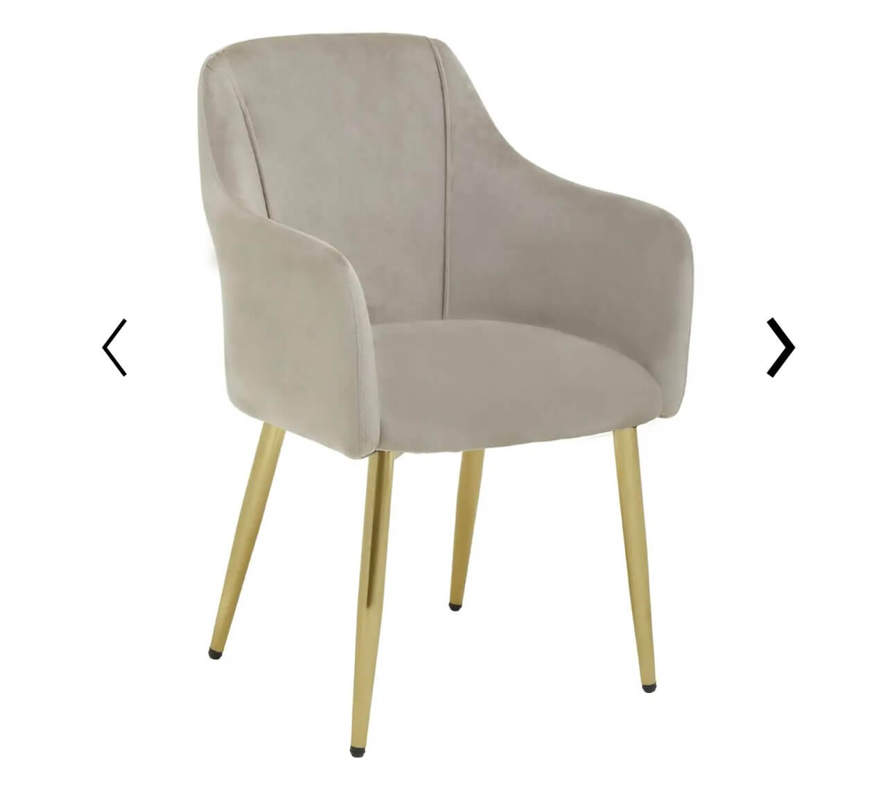 Chic Mink Velvet Dining Chair