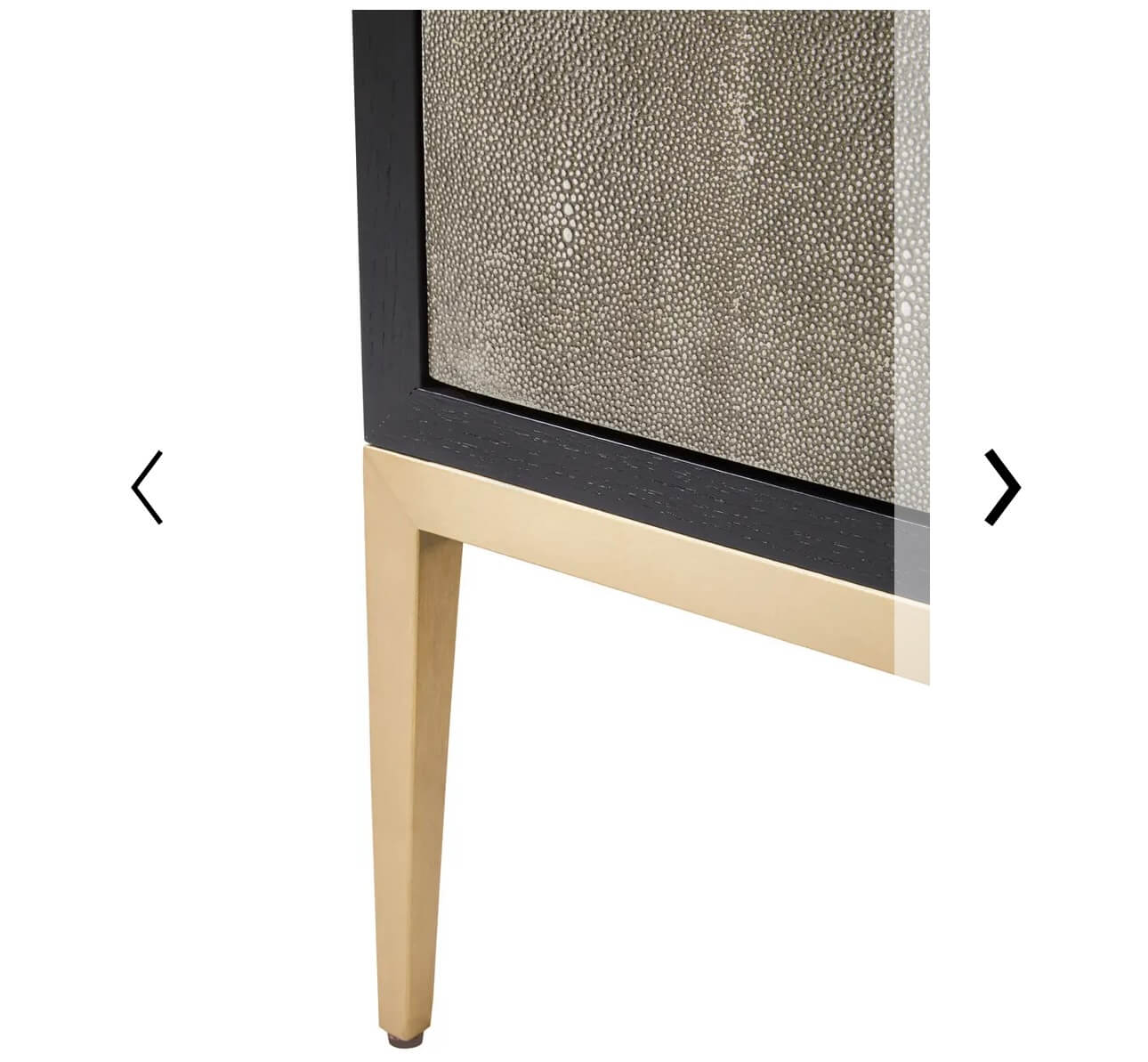 Gold Finish Grey Shagreen Sideboard