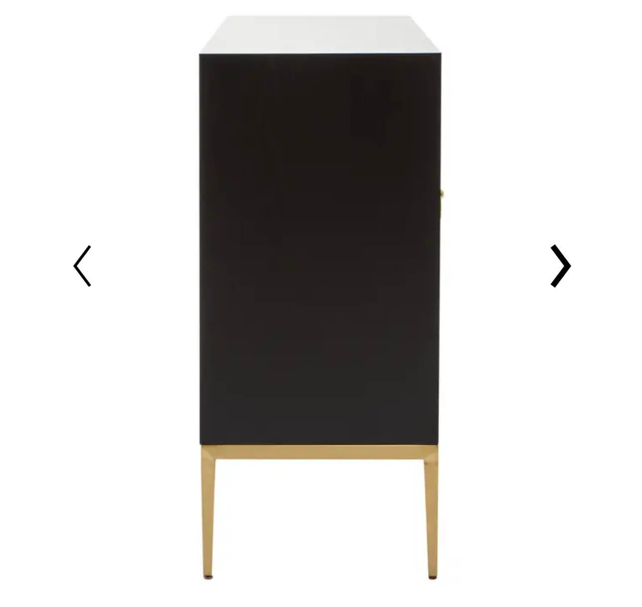 Gold Finish Grey Shagreen Sideboard