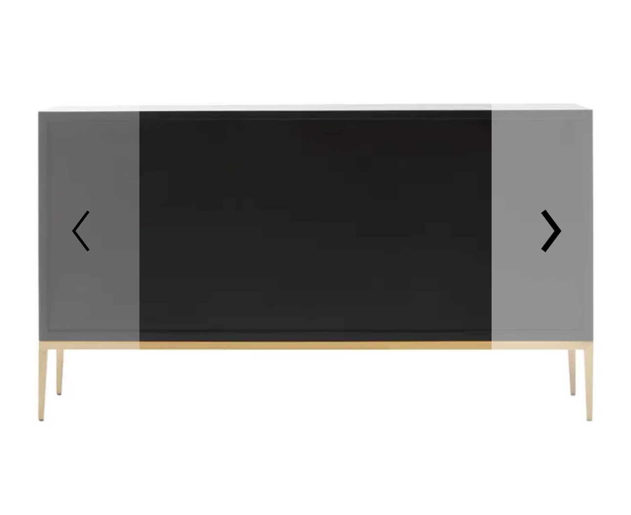 Gold Finish Grey Shagreen Sideboard