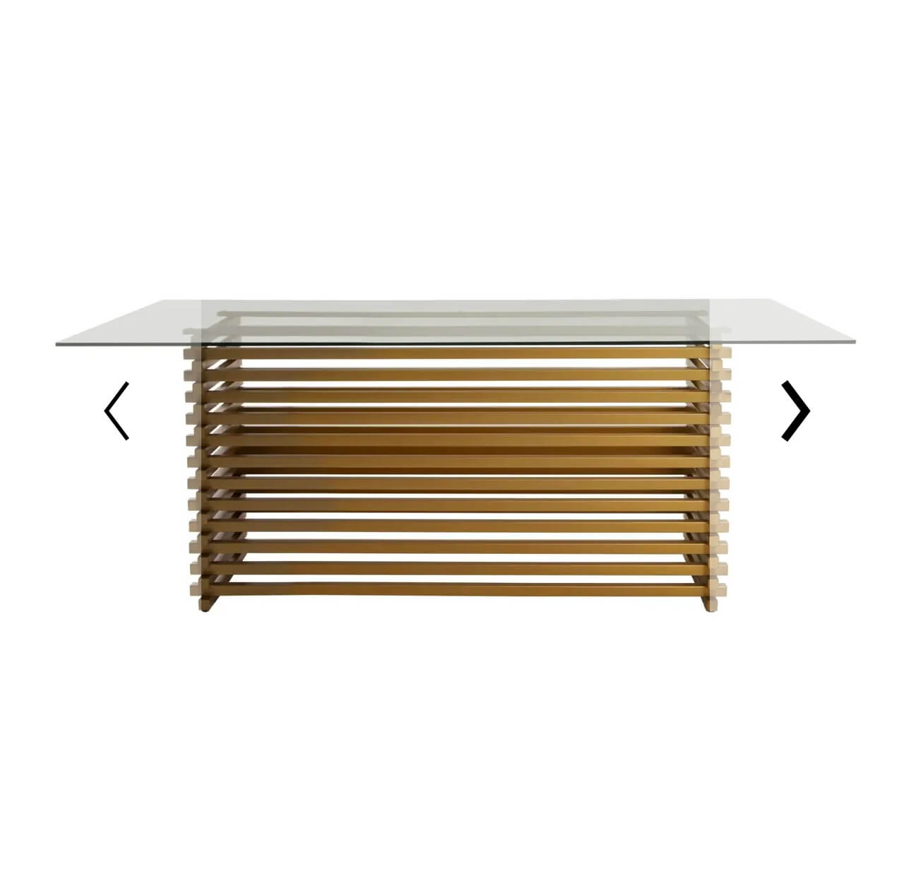 Matte Gold Dining Table
