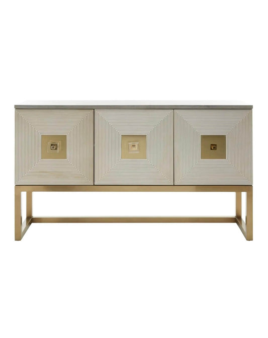 Silver Gold Detailed Sideboard