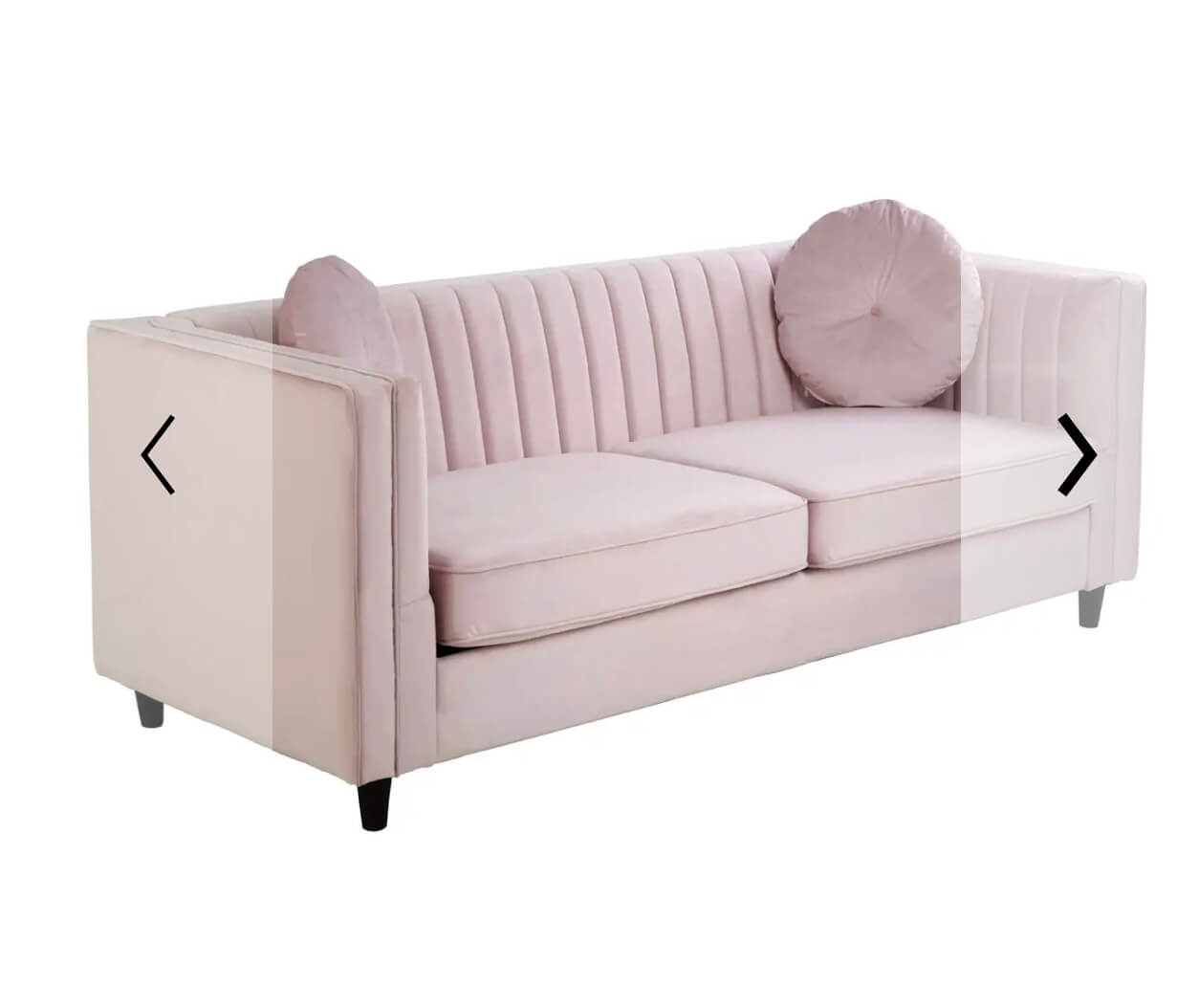Luxury Pink Velvet Sofa