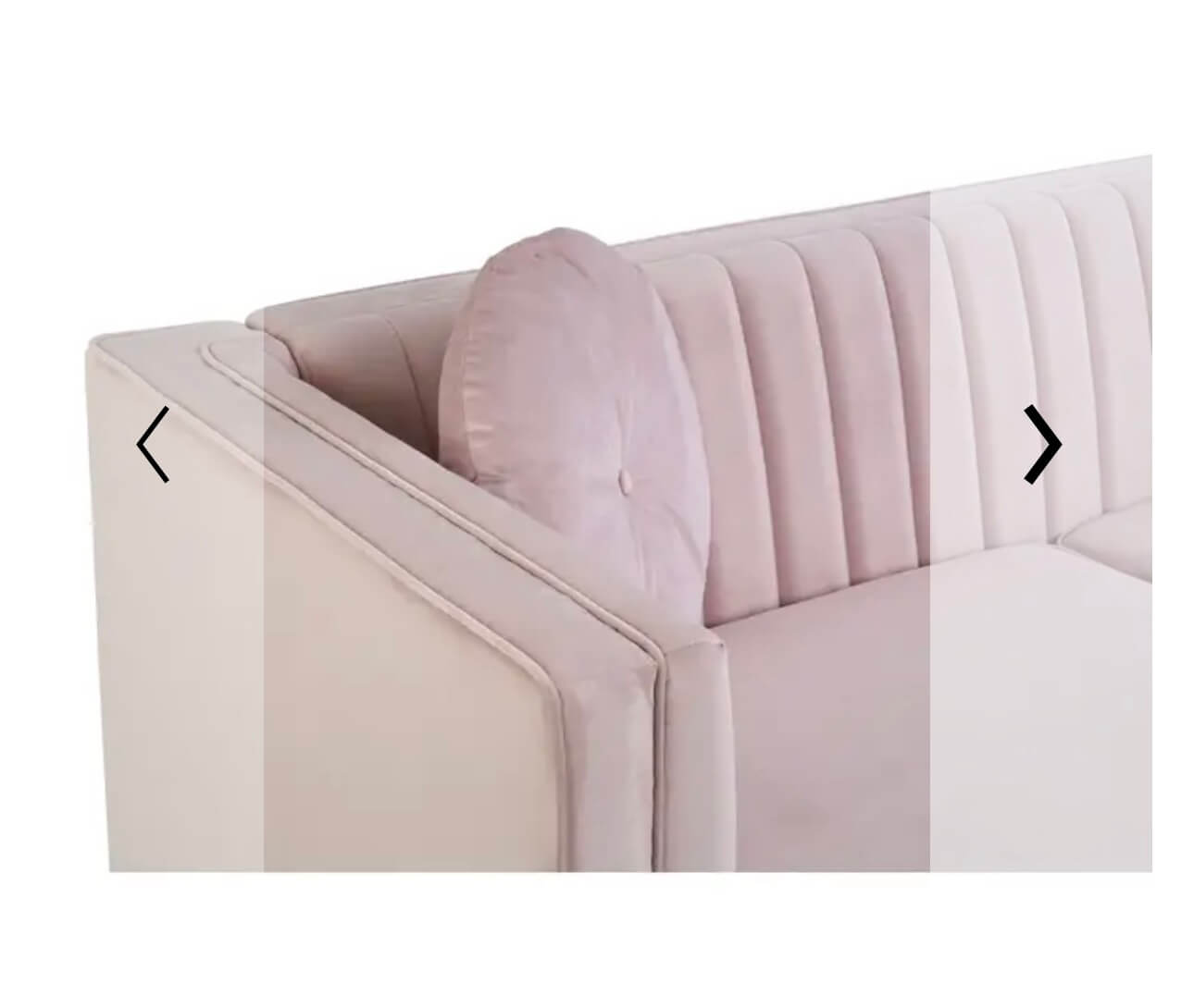 Luxury Pink Velvet Sofa