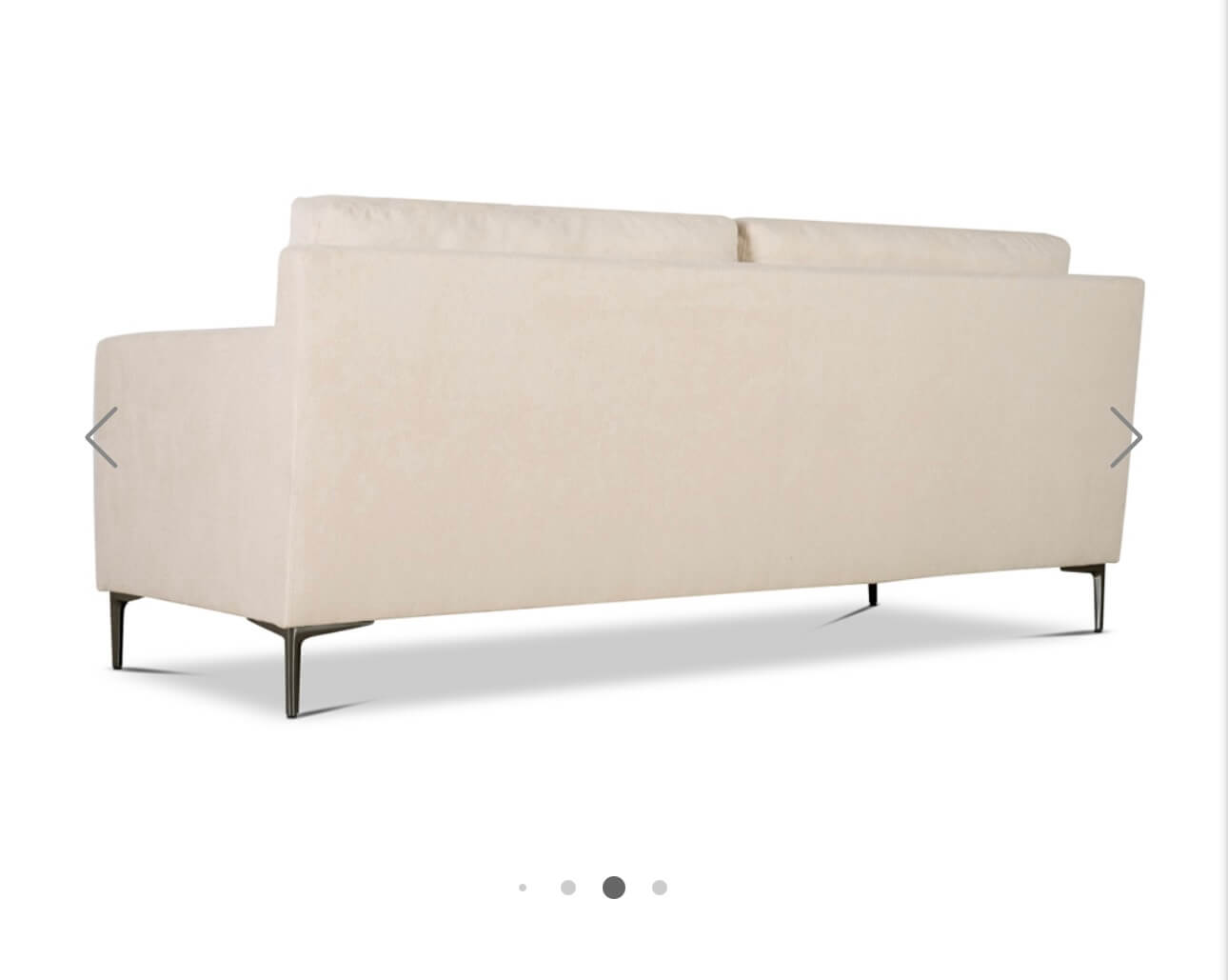 Soft Cream Luxury Fabric Sofa