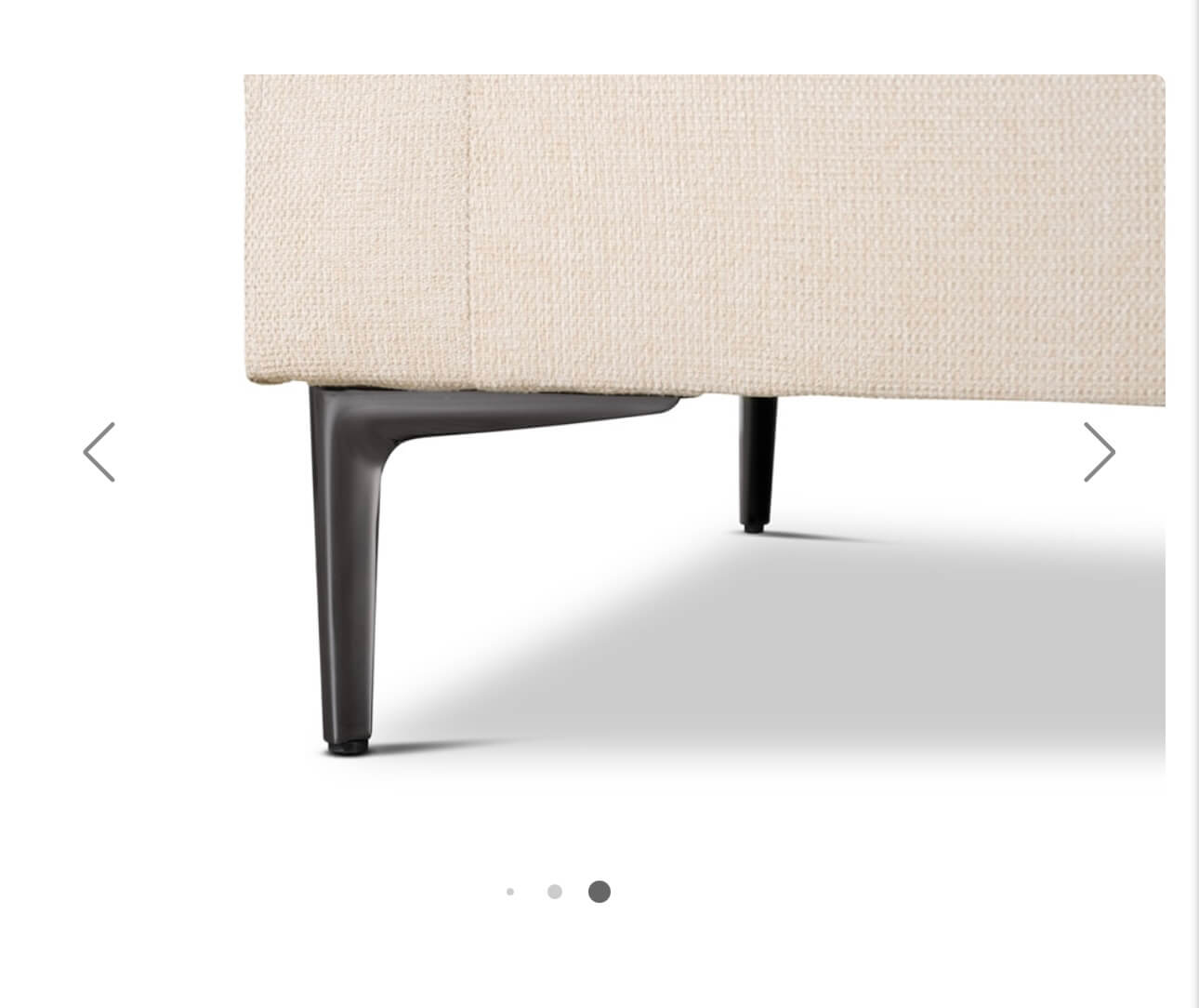 Soft Cream Luxury Fabric Sofa