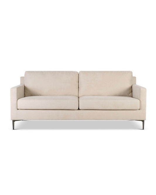Soft Cream Luxury Fabric Sofa