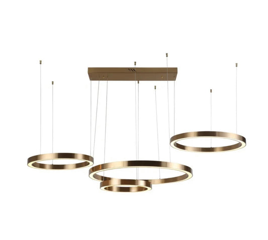 Luxe Gold Layered Chandelier