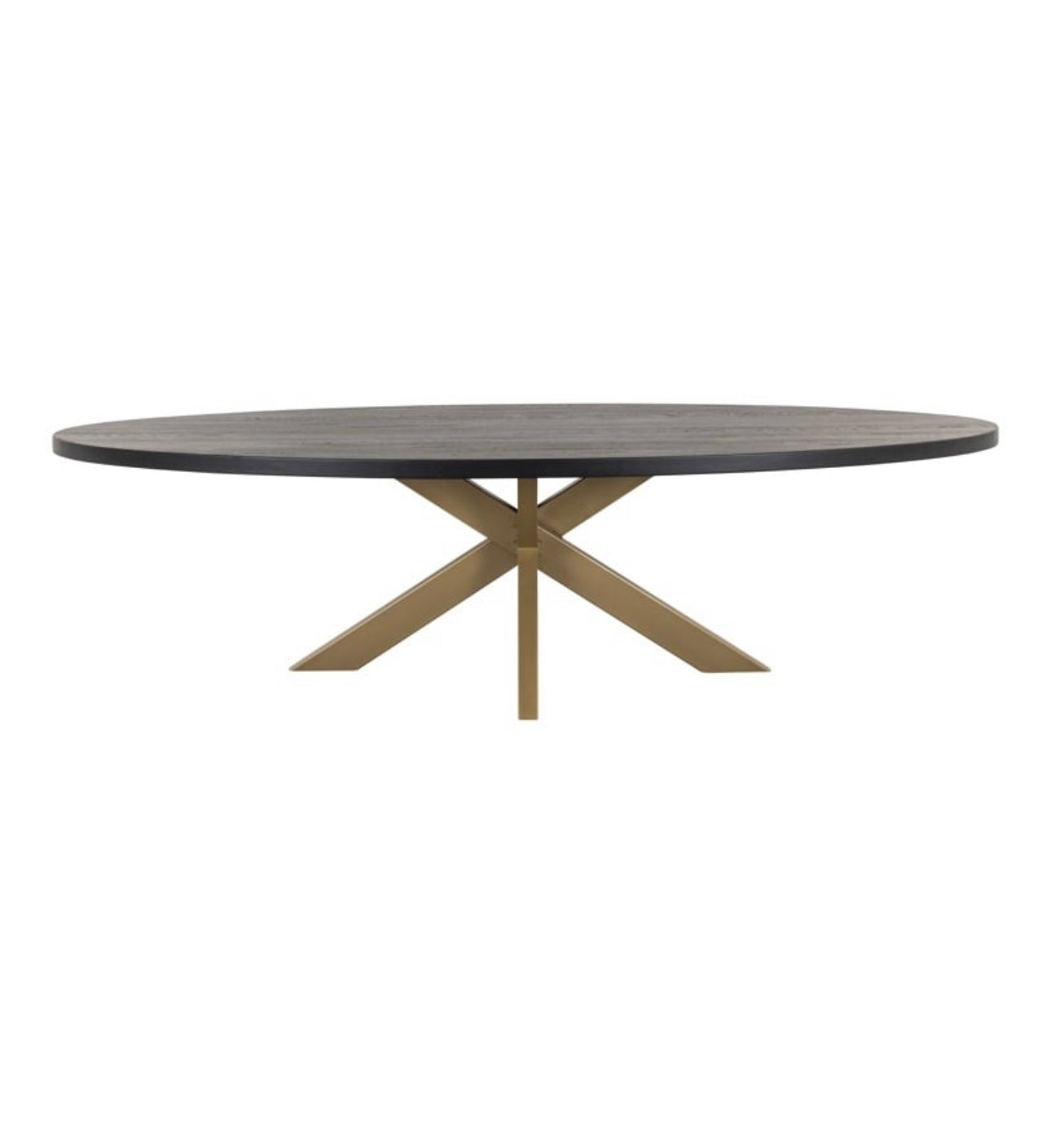 Ritz Black Oak Oval Table