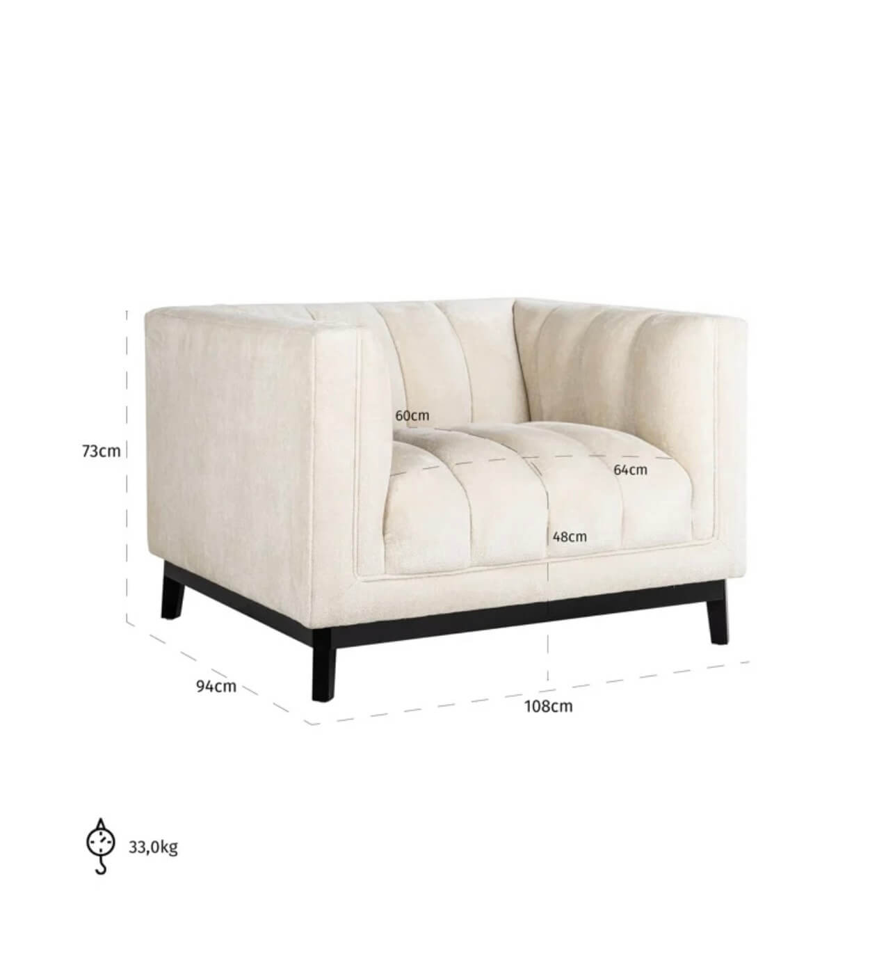 Luxury Chenille Occasional Chair