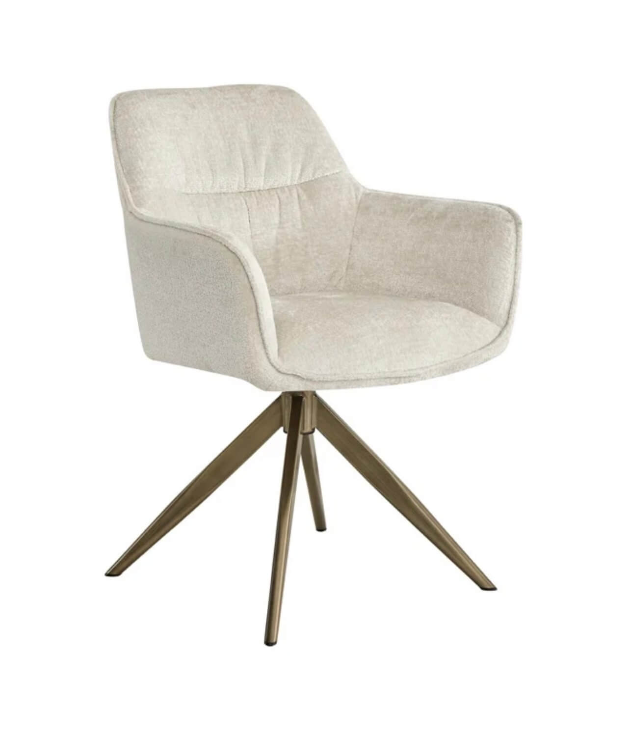 Luxury Chenille Swivel Armchair