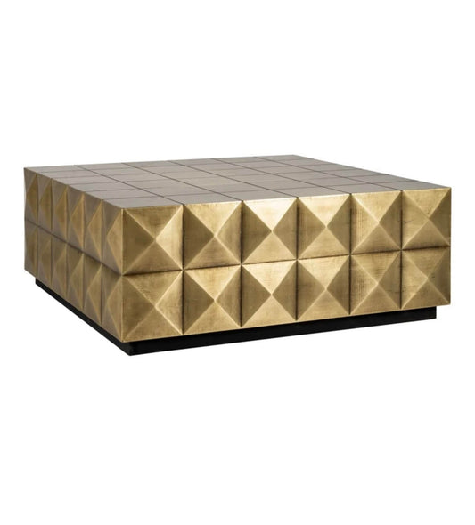 Luxe Brushed Gold Coffee Table