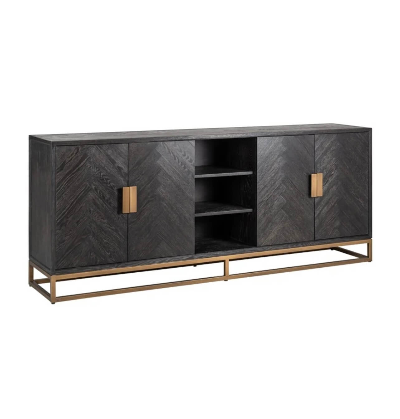 Black Rustic Brass Sideboard