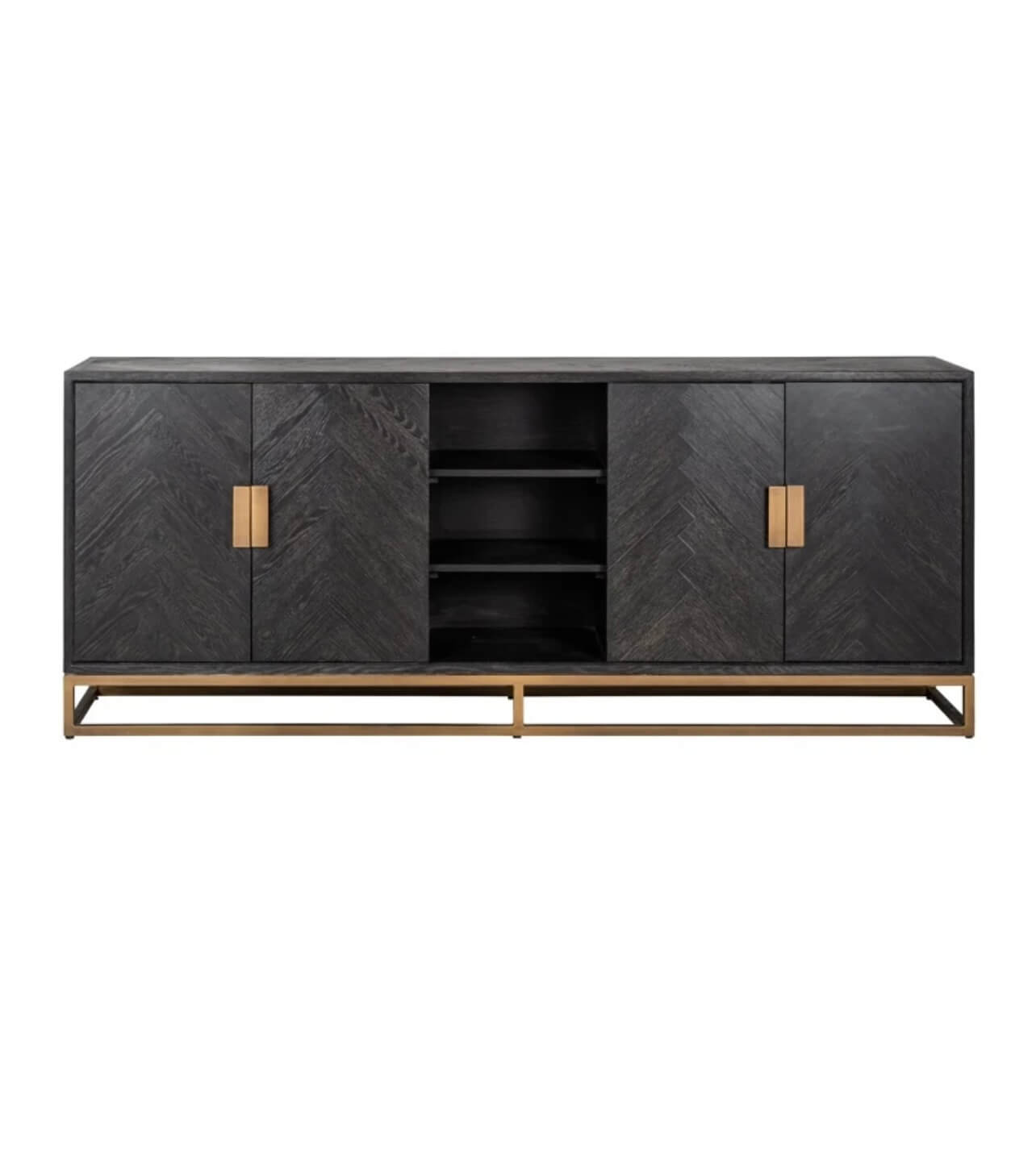 Black Rustic Brass Sideboard