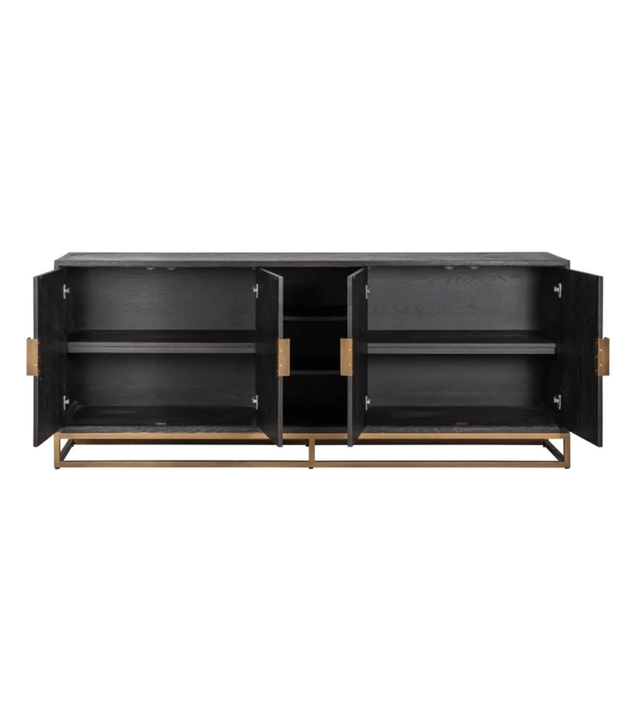 Black Rustic Brass Sideboard