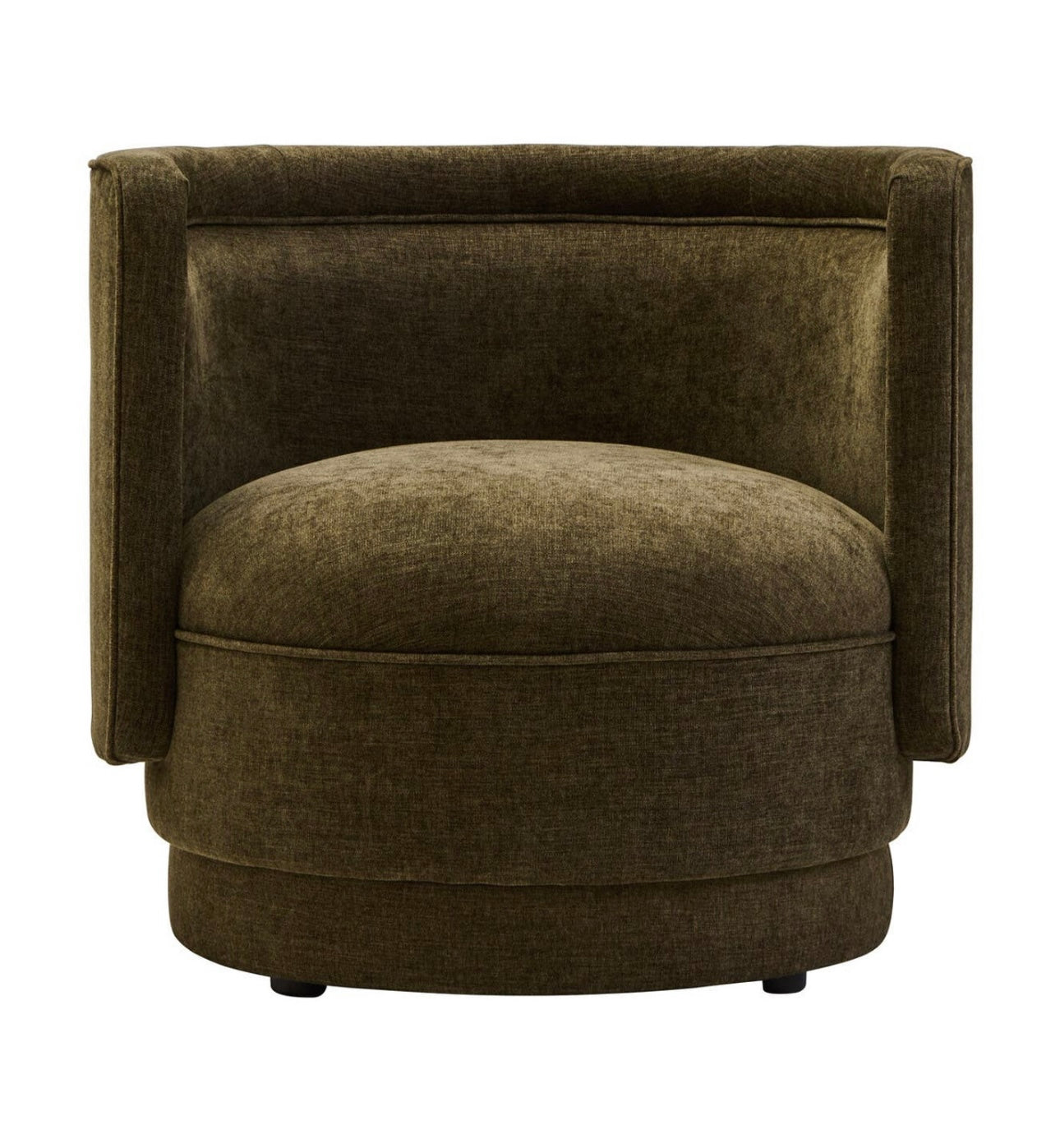Forest Green Chenille Accent Chair